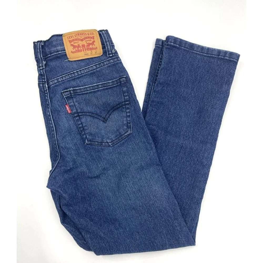 Boys Levi’s 511 Slim Jeans Size 14 Regular 27x27 Medium Wash - Picture 5 of 16